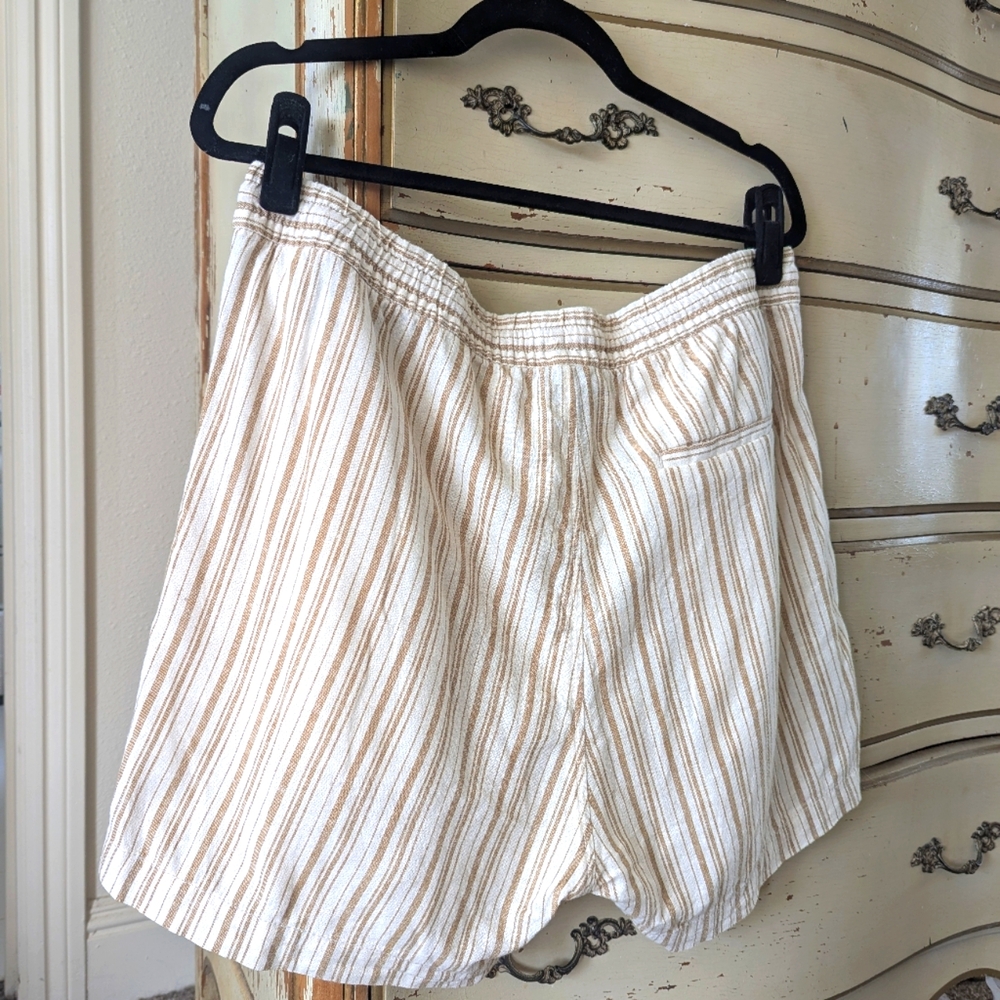 Striped Drawstring Shorts - Picture 3 of 10